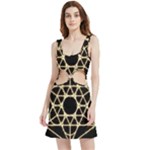 Sacred Geometry: Metatron Velvet Cutout Dress