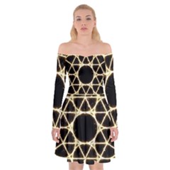 Off Shoulder Skater Dress 