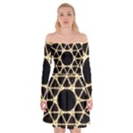 Sacred Geometry: Metatron Off Shoulder Skater Dress