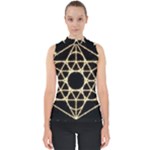 Sacred Geometry: Metatron Mock Neck Shell Top