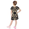 Kids  Short Sleeve Velvet Dress 