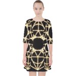 Sacred Geometry: Metatron Quarter Sleeve Pocket Dress