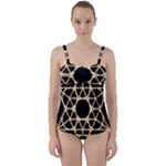 Sacred Geometry: Metatron Twist Front Tankini Set