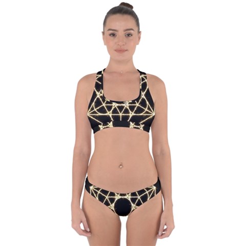Sacred Geometry: Metatron Cross Back Hipster Bikini Set from ArtsNow.com