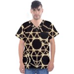 Sacred Geometry: Metatron Men s V-Neck Scrub Top