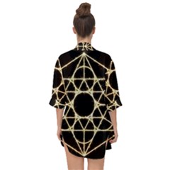 Open Front Chiffon Kimono 