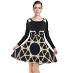 Sacred Geometry: Metatron Plunge Pinafore Dress