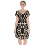 Sacred Geometry: Metatron Short Sleeve Bardot Dress