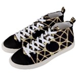Sacred Geometry: Metatron Men s Mid-Top Canvas Sneakers