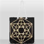 Sacred Geometry: Metatron Full Print Rope Handle Tote (Large)