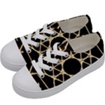 Sacred Geometry: Metatron Kids  Low Top Canvas Sneakers