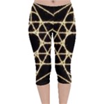 Sacred Geometry: Metatron Velvet Capri Leggings 