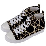 Sacred Geometry: Metatron Women s Mid-Top Canvas Sneakers
