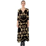 Sacred Geometry: Metatron Button Up Boho Maxi Dress