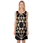 Sacred Geometry: Metatron Sleeveless Satin Nightdress