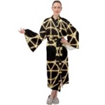 Sacred Geometry: Metatron Maxi Velour Kimono