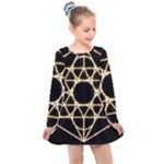 Sacred Geometry: Metatron Kids  Long Sleeve Dress