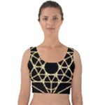 Sacred Geometry: Metatron Velvet Crop Top