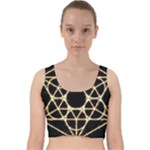 Sacred Geometry: Metatron Velvet Racer Back Crop Top