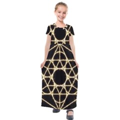 Kids  Short Sleeve Maxi Dress 