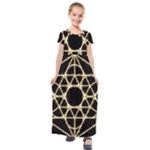 Sacred Geometry: Metatron Kids  Short Sleeve Maxi Dress