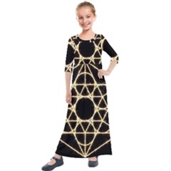 Kids  Quarter Sleeve Maxi Dress 