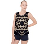 Sacred Geometry: Metatron Bubble Hem Chiffon Tank Top