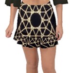 Sacred Geometry: Metatron Fishtail Mini Chiffon Skirt