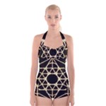 Sacred Geometry: Metatron Boyleg Halter Swimsuit 