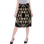 Sacred Geometry: Metatron Midi Beach Skirt
