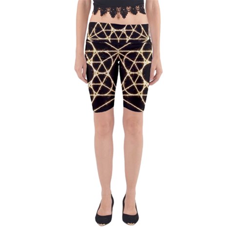 Sacred Geometry: Metatron Yoga Cropped Leggings from ArtsNow.com