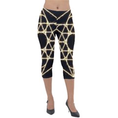 Lightweight Velour Capri Leggings  
