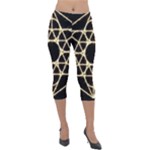 Sacred Geometry: Metatron Lightweight Velour Capri Leggings 