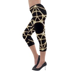 Lightweight Velour Capri Leggings  
