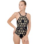 Sacred Geometry: Metatron High Neck One Piece Swimsuit