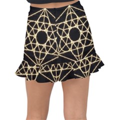 Fishtail Mini Chiffon Skirt 