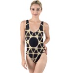 Sacred Geometry: Metatron High Leg Strappy Swimsuit