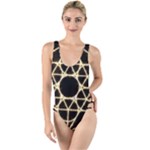 Sacred Geometry: Metatron High Leg Strappy Swimsuit