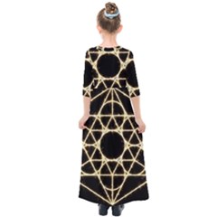 Kids  Quarter Sleeve Maxi Dress 