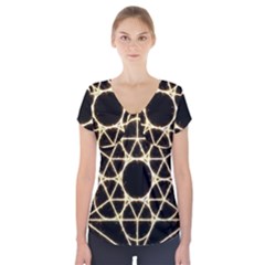 Short Sleeve Front Detail Top 
