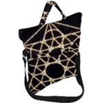 Sacred Geometry: Metatron Fold Over Handle Tote Bag