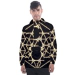 Sacred Geometry: Metatron Men s Front Pocket Pullover Windbreaker