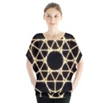 Sacred Geometry: Metatron Batwing Chiffon Blouse