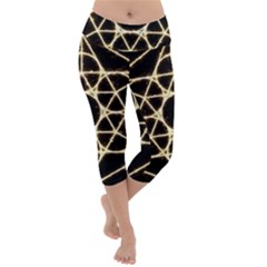 Lightweight Velour Capri Yoga Leggings 