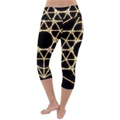 Lightweight Velour Capri Yoga Leggings 