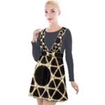 Sacred Geometry: Metatron Plunge Pinafore Velour Dress