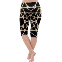 Lightweight Velour Cropped Yoga Leggings 