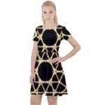 Sacred Geometry: Metatron Cap Sleeve Velour Dress 