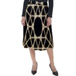 Sacred Geometry: Metatron Classic Velour Midi Skirt 