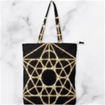 Sacred Geometry: Metatron Double Zip Up Tote Bag